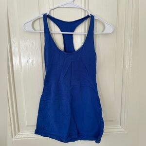 Blue Racerback Tank Top